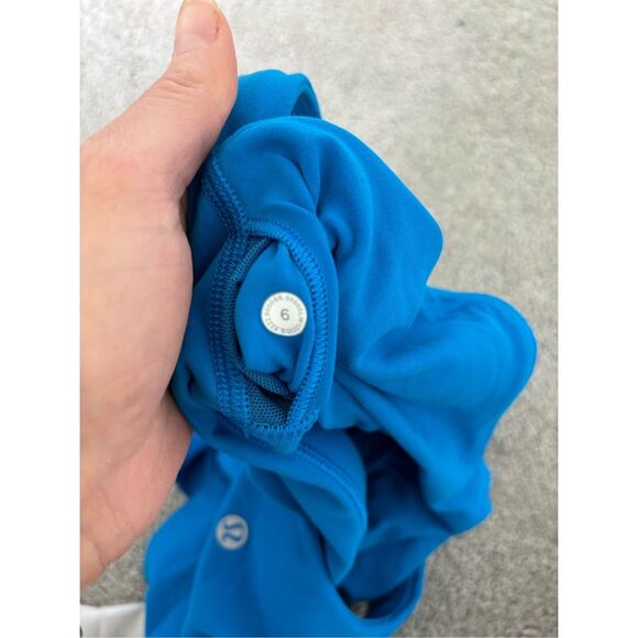 (2) LULULEMON align sport bras poolside blue and black, $140 - Picture 2 of 4